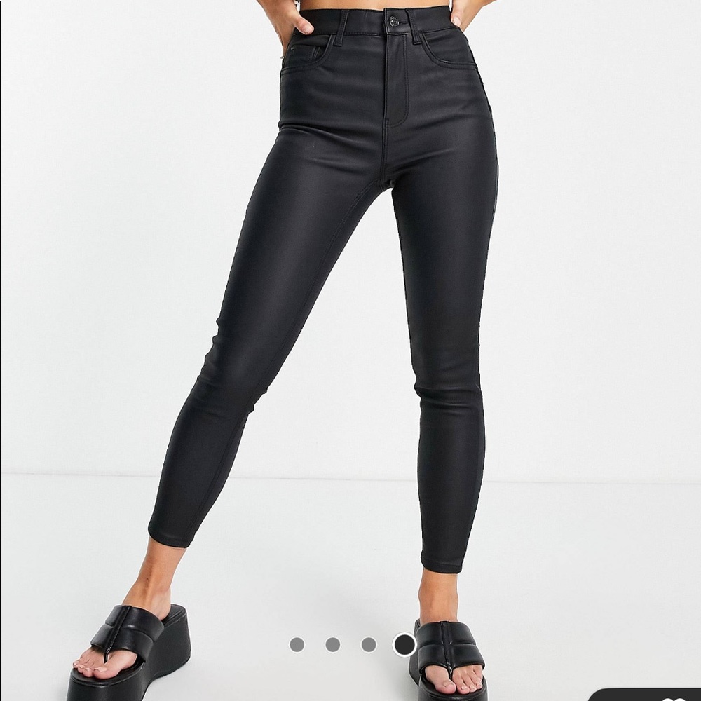 Petite Coated Skinny Jeans
